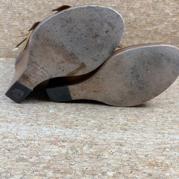 Ann Demeulemeester Brown Leather Multi-Buckle Wedge Sandals Gladiator Shoes 40 - Picture 11 of 14